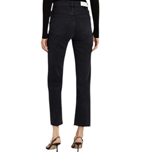 RE/DONE 70s Stove Pipe Jeans in Faded Black - Picture 15 of 15